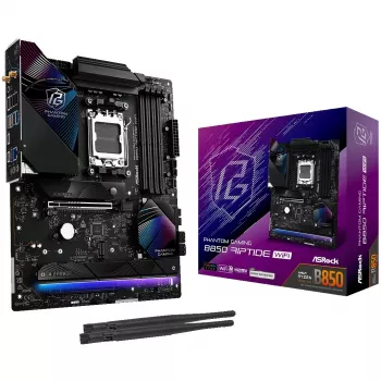 Základná doska ASRock Phantom Gaming B850 Riptide WiFi — AMD B850, socket AM5, ATX, DDR5, 4x M.2, Wi-Fi 7, 2.5Gb LAN