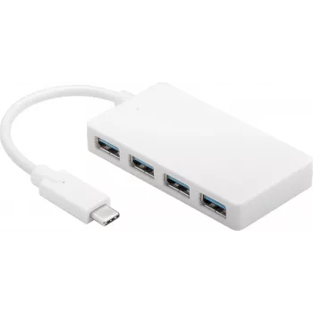 Microconnect USB3.1CUSB3 rozbočovač USB 3.2 Gen 1 (3.1 Gen 1) Type-C 5000 Mbit/s biely