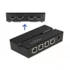DeLOCK 11494 počítačový dátový prepínač čierny USB Type-A Type-B 0,48 Gbit/s