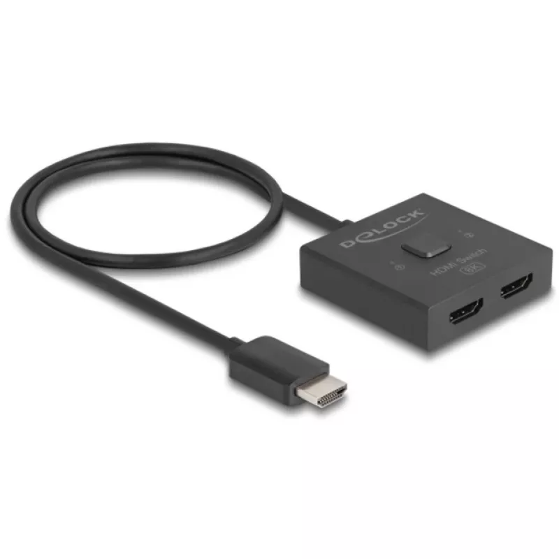 HDMI switch DeLOCK 18901 144Hz čierny plast 55x55x15mm