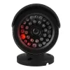Atrapa rúrkovej kamery CEE IR1800 B, simulovaná bezpečnostná kamera s IR LED, čierna