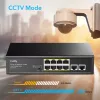 Cudy FS1010P sieťový switch Fast Ethernet (10/100) Power over Ethernet (PoE) čierny