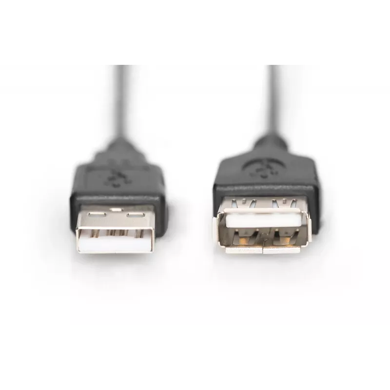 Digitus ASSMANN - USB predlžovací kábel - USB (W) na USB (W) - 1,8 m (USB/USB 2.0) - zaliaty - čierny (AK-300200-018-S)