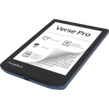 PocketBook Verse Pro e-book reader dotykový displej 16 GB Wi-Fi čierny, modrý