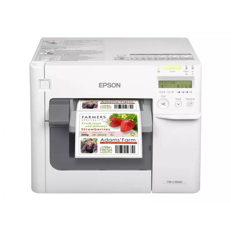 Epson TM-C3500 tlačiareň etikiet atramentová farebná 720 x 360 DPI 103 mm/s káblová Ethernet LAN