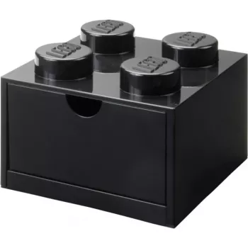 LEGO zásuvka na stôl 4, úložná krabica čierna, výstupky