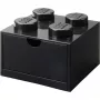 LEGO zásuvka na stôl 4, úložná krabica čierna, výstupky