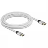 HDMI kábel DeLOCK Ultra High Speed 48 Gbps 8K 60 Hz strieborný 3 m