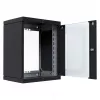 EFB Elektronik 19 inch skriňa X-Rack so sklenenými dverami 400-600mm čierna - nástenná skriňa (WGX-1506TS.G1)