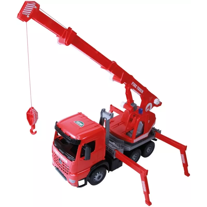 Mechanický hračkársky žeriav Lena 02175EC, 70 cm, jednotlivé hnedé auto