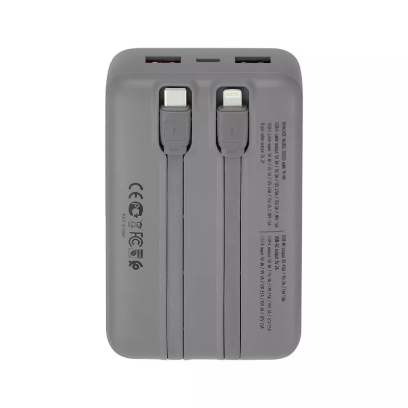 Powerbank Rivacase VA2612 – 20000 mAh prenosná USB nabíjačka s viacerými USB portami