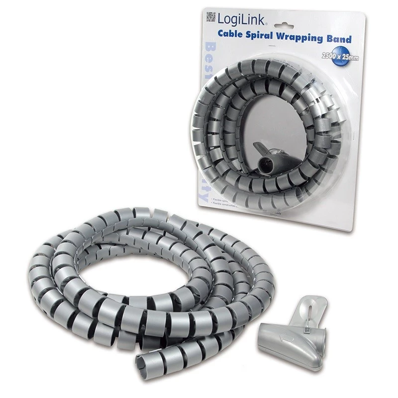 Káblová spona LogiLink KAB0013 strieborná 2500 mm