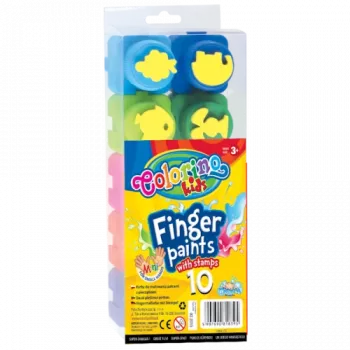 Colorino Kids prstové farby 10 farieb