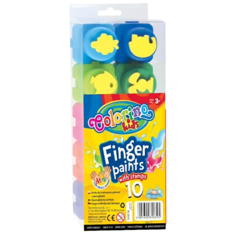 Colorino Kids prstové farby 10 farieb