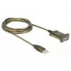 Sériový kábel DeLOCK 64073 USB Type-A DB-9 transparentný 2m