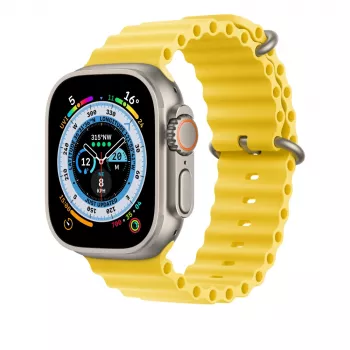 Remienok Apple MQED3ZM/A hodinkové príslušenstvo žltý fluóroelastomer