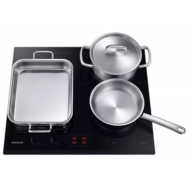 Samsung NZ64B5045GK/U2 vstavaná indukčná varná doska, 4 varné zóny, Flex Zone, SmartThings Cooking, Auto Connectivity, 60 cm, čierna