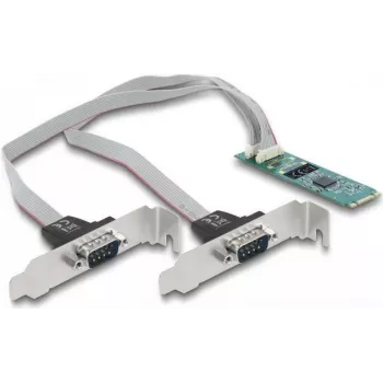 DeLOCK M.2 karta na 2 x sériový RS-232 DB9 PCIe 2.1