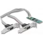 DeLOCK M.2 karta na 2 x sériový RS-232 DB9 PCIe 2.1