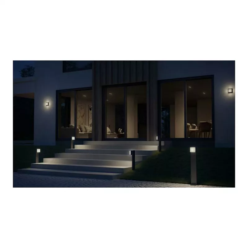 Vonkajšie nástenné svietidlo Steinel L 845 SC, LED nevymeniteľná 9 W, antracit, hliník/plast, 160°/5 m