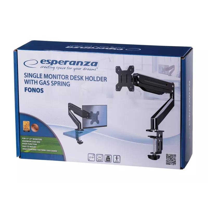 Esperanza ERW019 držiak / stojan na monitor 68,6 cm (27