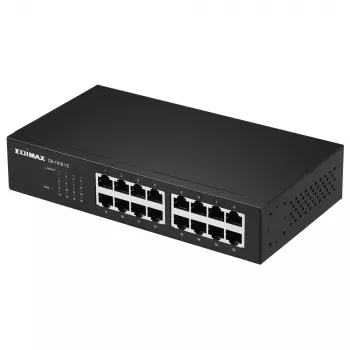 Edimax GS-1016 V2 sieťový switch Managed Gigabit Ethernet (10/100/1000) čierna