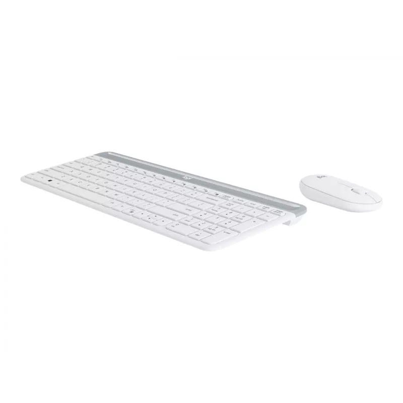 Logitech Slim Wireless Combo MK470 - sada klávesnica-myš - bezdrôtová - 2,4 GHz - španielska - Off-White (920-009199)