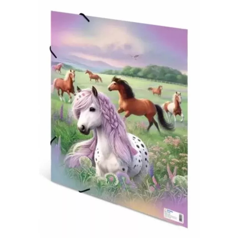 Rýchloviazač HERMA obálka s gumičkou A3 kartón Horse World