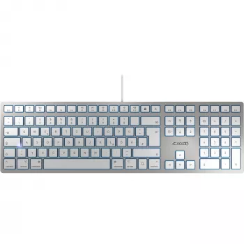 CHERRY KC 6000 tenká FOR MAC klávesnica Office USB QWERTZ nemecká strieborná