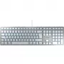 CHERRY KC 6000 tenká FOR MAC klávesnica Office USB QWERTZ nemecká strieborná