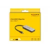 DeLOCK 64261 USB 3.2 Gen 1 Type-C hub 10000 Mbit/s čierny sivý