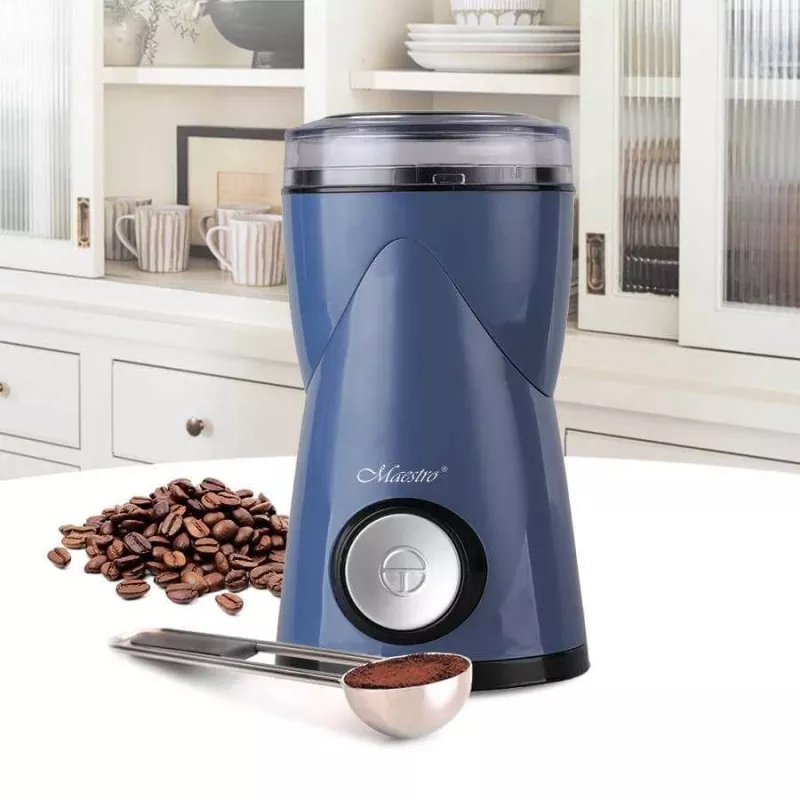 Feel-Maestro MR-453-modrá mlynček na kávu nožový 150 W