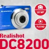 Agfa Photo DC8200 modrý + puzdro + SD karta 16 GB