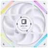 120 mm ventilátor skrine Jonsbo HF2-120 biely — Reverse Blade, PWM, ARGB