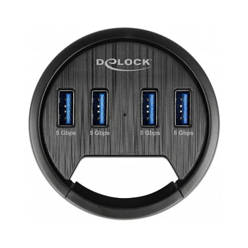 USB hub DeLOCK 64153 Type-A 5000 Mbit/s čierny