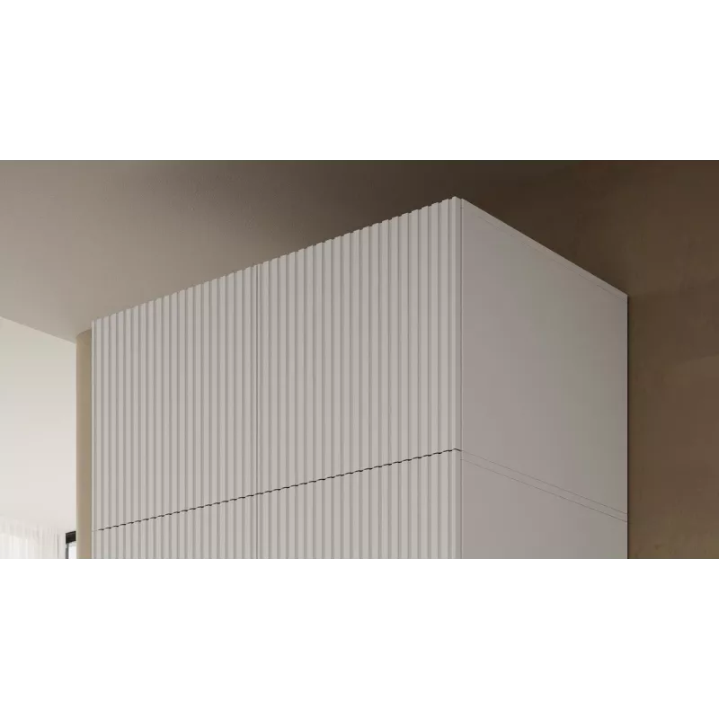 Šatníková skriňa cama meble PAFOS 2D BASE 90×55,5×45 cm biela matná, 2 dvere