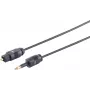 Optický audio kábel ShiverPeaks 69012-1.5 Toslink (optický) konektor samec na 3,5 mm konektor samica, 1,5 m, 2,2 mm kábel