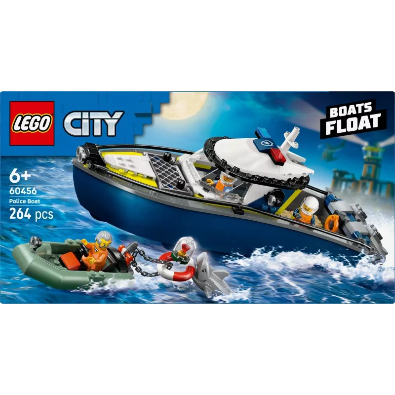 LEGO CITY 60456 Policajná loď prenasledovanie