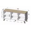 Cama komoda LOTTA 150 3D wotan dub + matná čierna