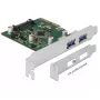 Delock PCI Express x4 karta na 2 x externý USB 3.1 Gen 2 Type-A port (90298)