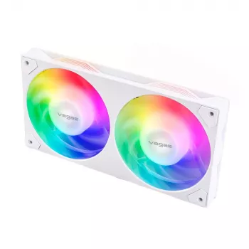 Ventilátor Akasa VEGAS A24 12 cm biely guľôčkové ložisko