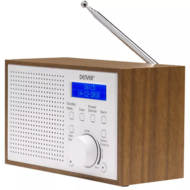 Denver DAB-46 prenosné rádio DAB, biele