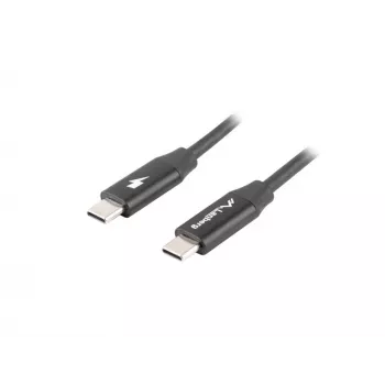 LANBERG kábel USB-C na USB-C CA-CMCM-40CU-0018-BK — USB 2.0, 1,8 m, čierna