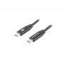LANBERG kábel USB-C na USB-C CA-CMCM-40CU-0018-BK — USB 2.0, 1,8 m, čierny