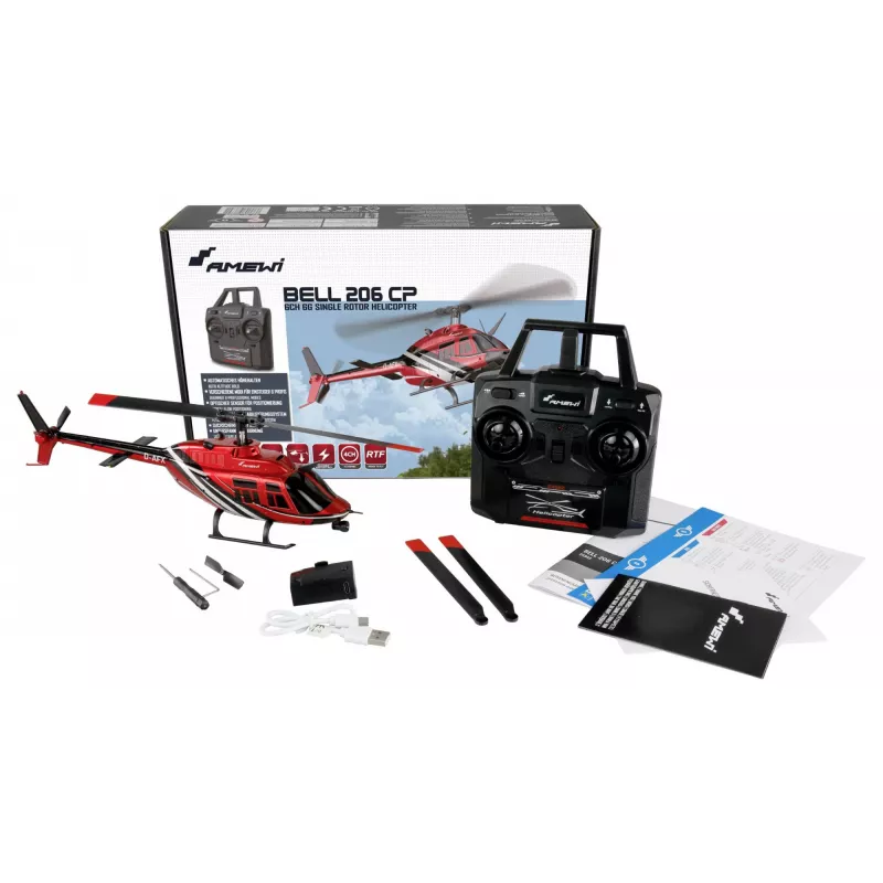 Amewi Bell 206 Jet Ranger vrtuľník 6-kanálový
