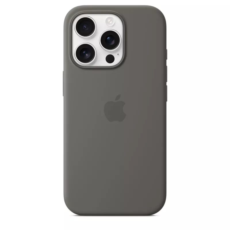 Apple iPhone 16 Pro silikónové puzdro s MagSafe – kamenná sivá