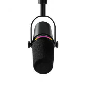 Shure MV7+-K-BNDL - mikrofón pre rečníkov/spev s XLR/USB-C konektorom, čierny + stojan na stôl GATOR
