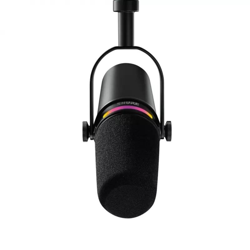 Shure MV7+-K-BNDL - mikrofón pre rečníkov/spev s XLR/USB-C konektorom, čierny + stojan na stôl GATOR