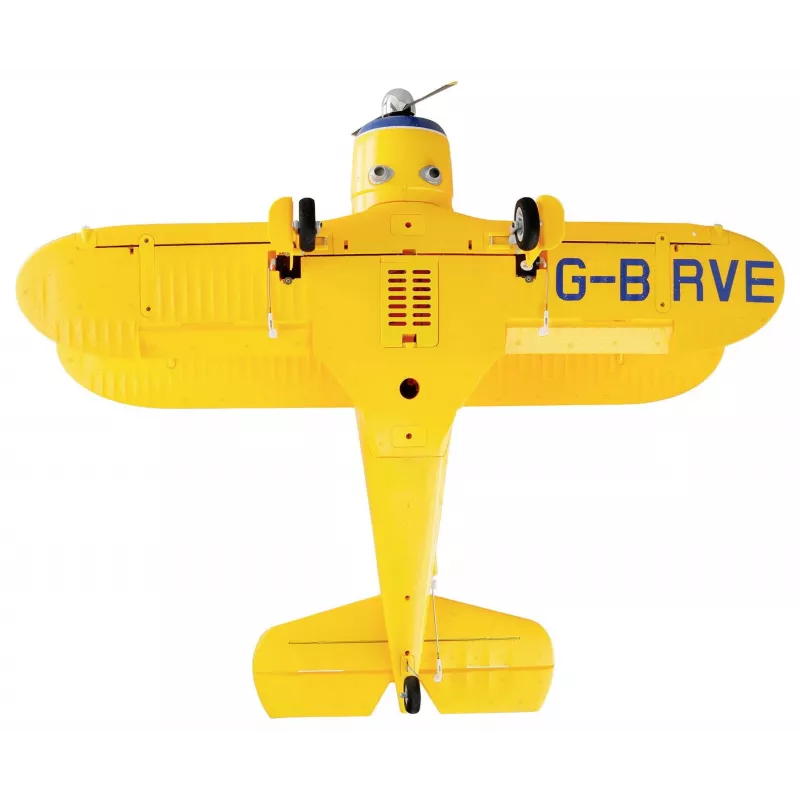 RC lietadlo Amewi AMXFlight Beech D17s 3D/6G RTF — žlté, model pripravený na let