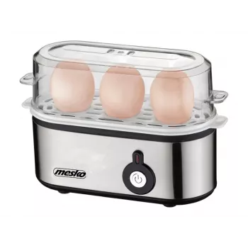 Mesko MS 4485 varič vajec na 3 vajcia 210 W čierna, strieborná, transparentná